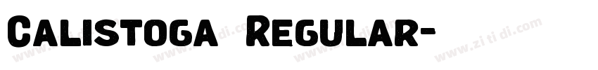 Calistoga  Regular字体转换
